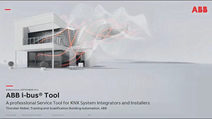 KNXperience 2021 - ABB i-bus® Tool - A prof. Service Tool for KNX System Integrators and Installers